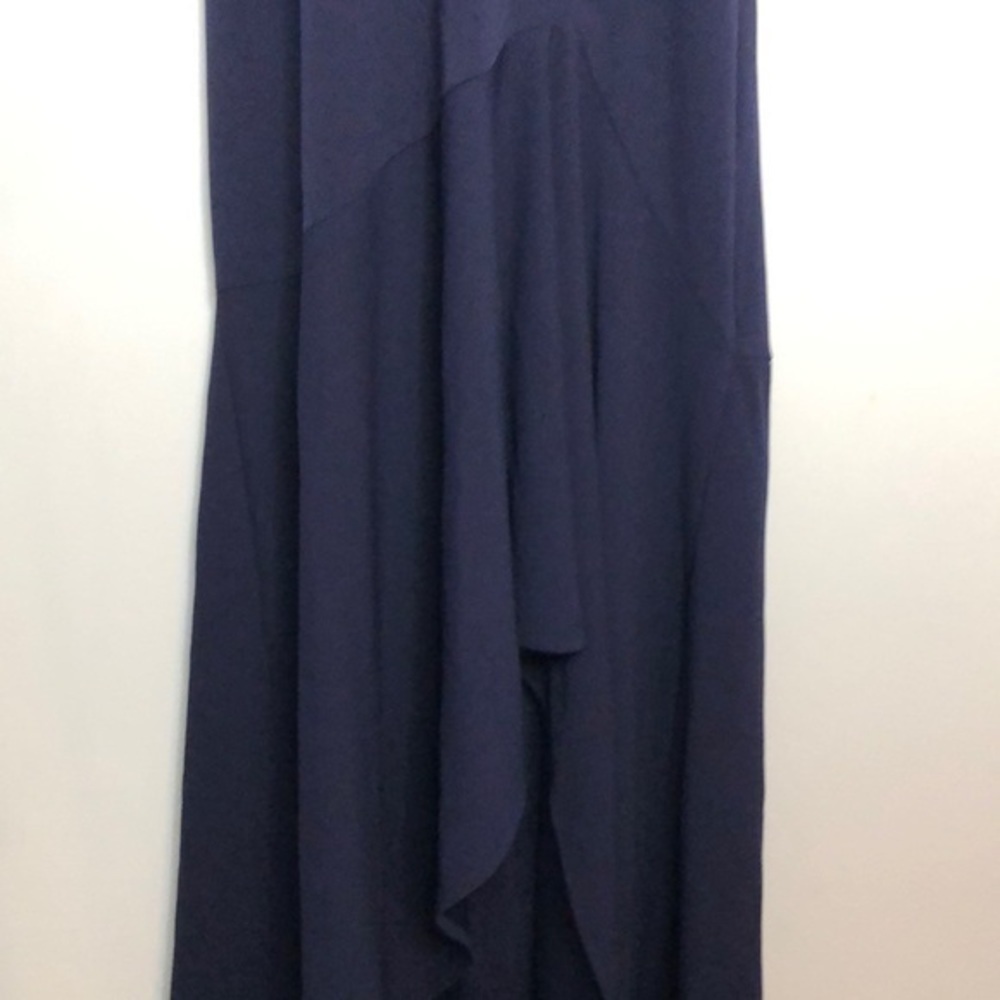 Betsy & Adam high low halter v neck dress … - Picture 5 of 6